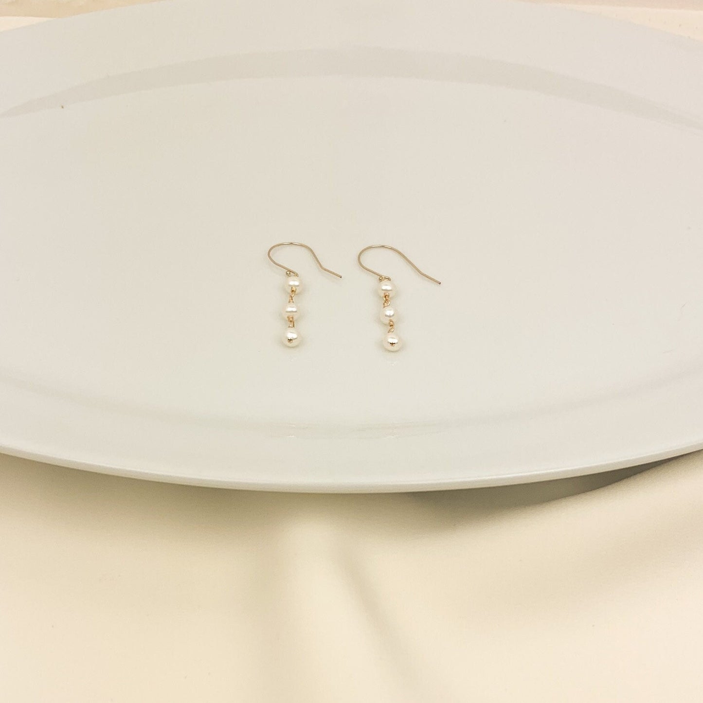 Drop Earrings Freshwater Pearl Dangle 14k Gold Fill Jewellery Sterling Silver Jewelry Gift For Her Anniversary Present Idea Women Birthday