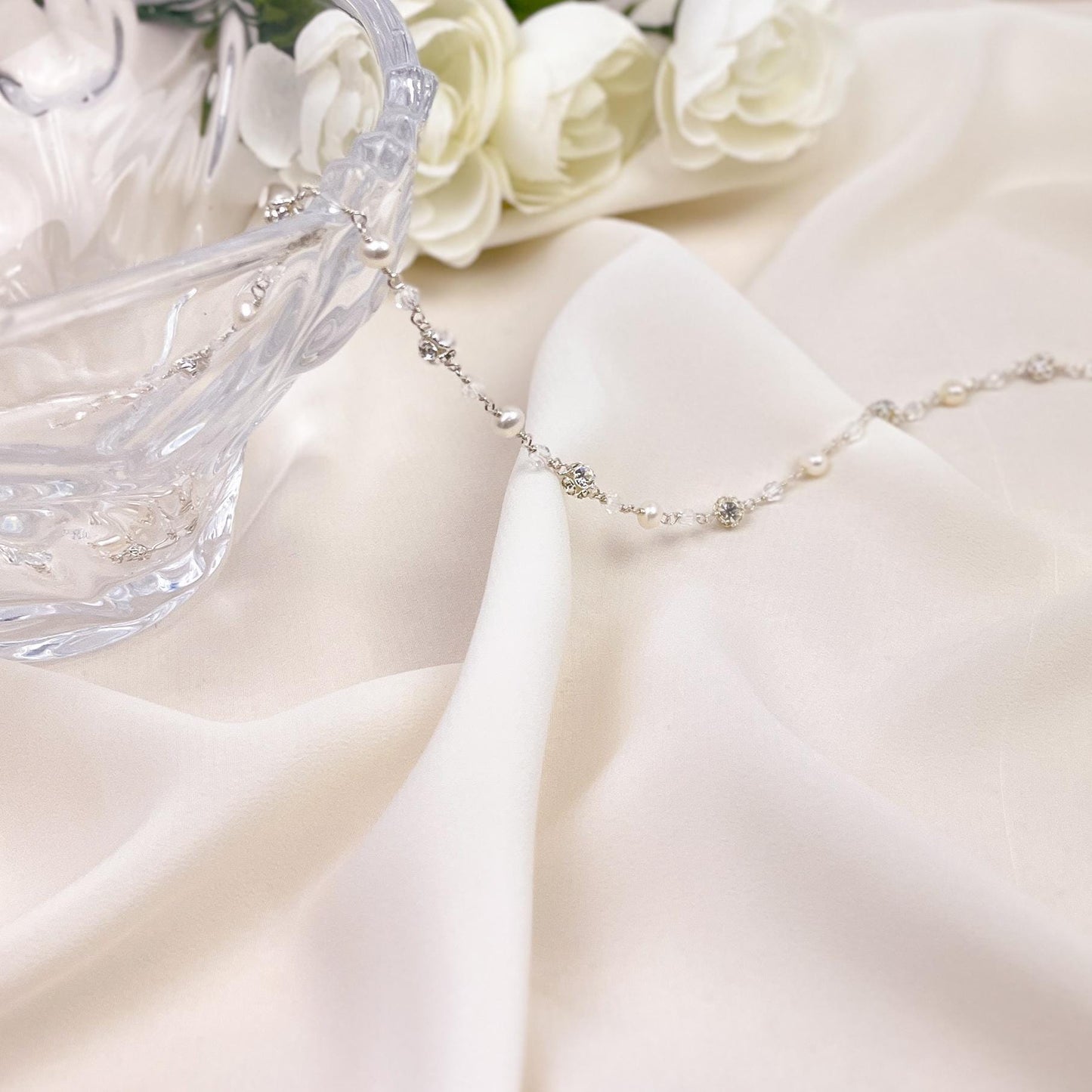 Wedding Beaded Necklace Present Idea for Mother of the Bride Gift Bridesmaid Daughter in Law Bridal Jewelry Handmade Heirloom Engagement Her