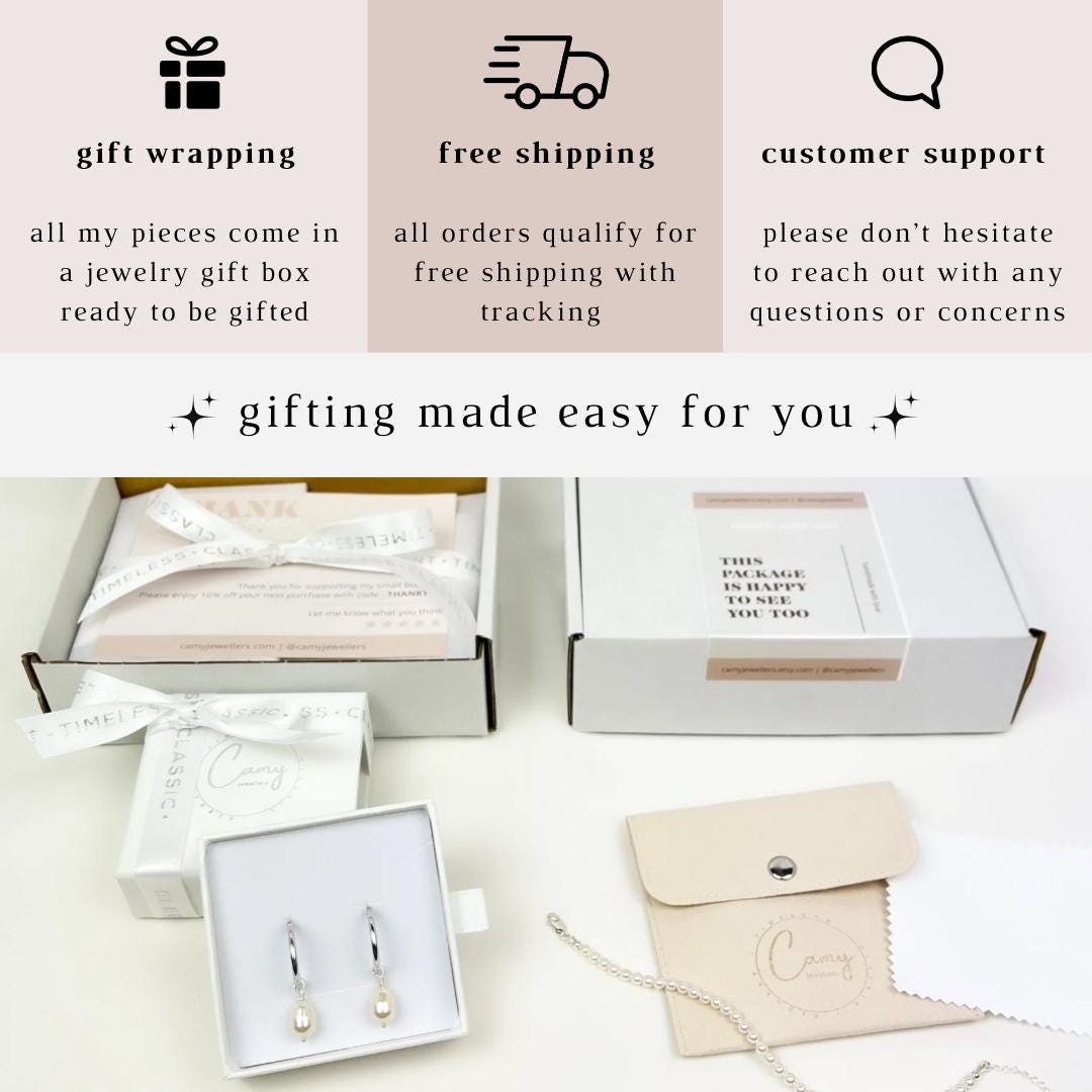 Lariat Y Necklace Freshwater Pearl Jewelry Gold Dainty Silver Jewellery Birthday Gift Idea For Women Anniversary Present Loved One Wife Girl