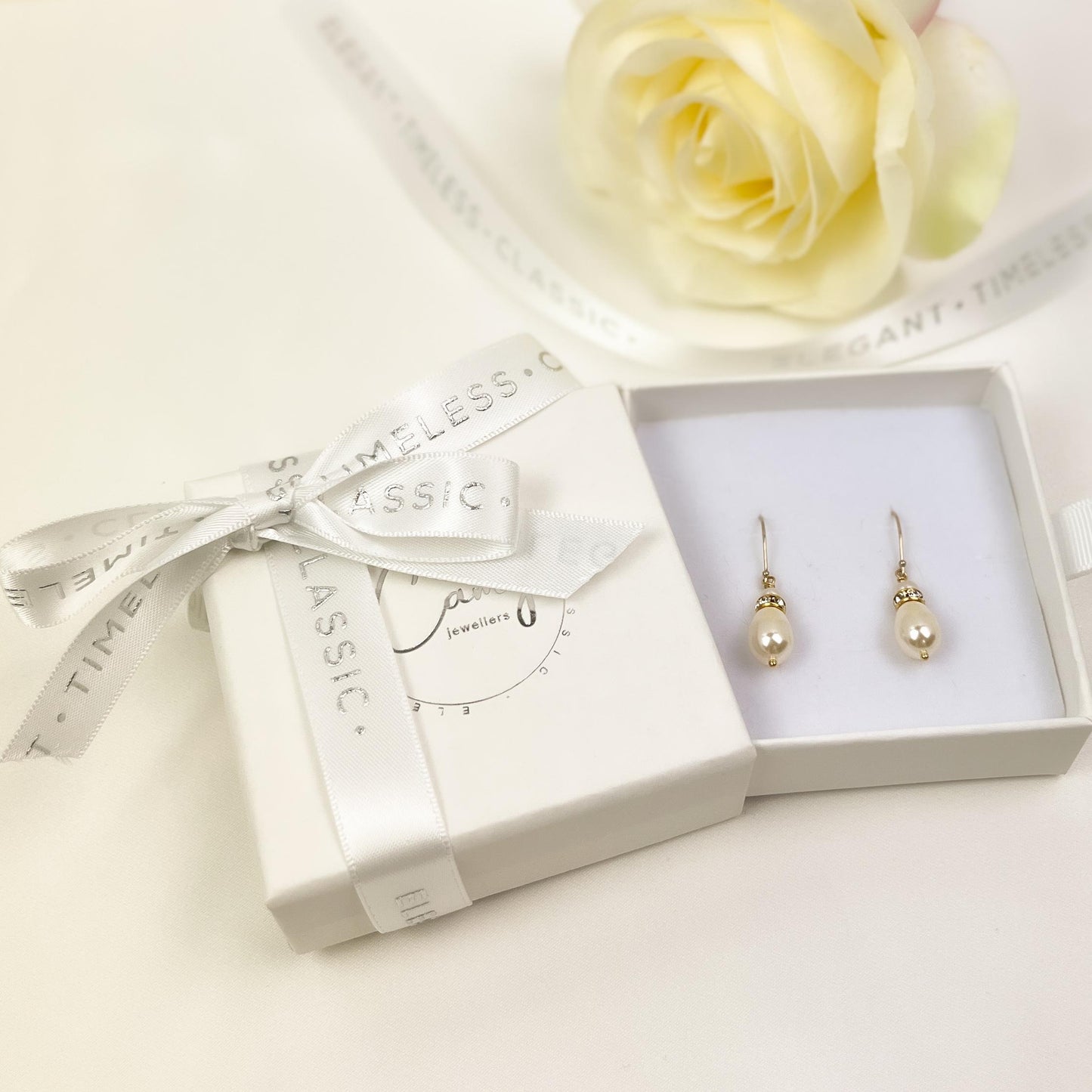 Freshwater Pearl Earrings Rondelle Austrian Crystal Drop Dangle Bridal Jewelry Wedding Gift Mother of the Bride or Groom Idea for Heirloom