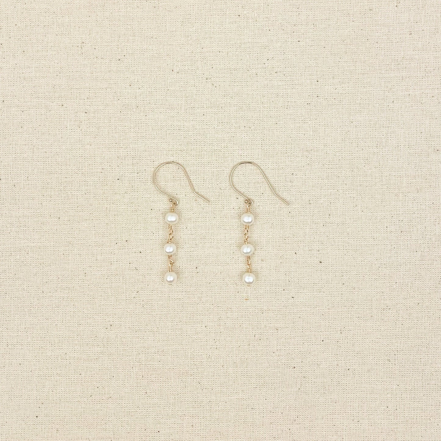 Maid of Honor Gift Dangle Earrings Mother Of Bride Present Freshwater Pearl 14k Gold Fill Sterling Silver Wedding Jewelry Gift Idea