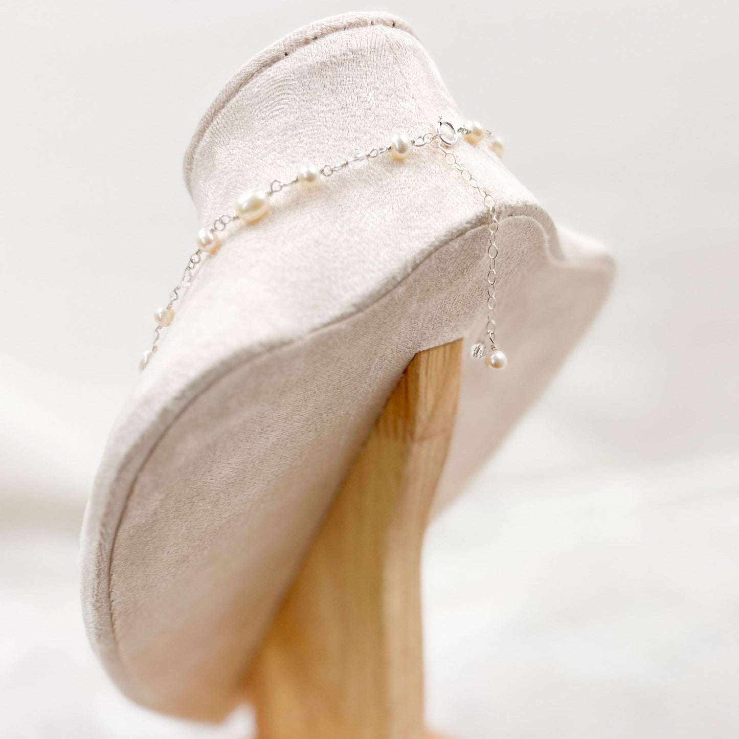 Mother of Bride Beaded Necklace Freshwater Pearl Austrian Crystal Wedding Gifts Gold Fill Sterling Silver Handmade Heirloom Jewellery Idea