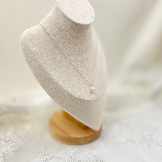 Natural Freshwater Pearl Pendant Necklace Minimalist 14k Gold Jewelry Silver Jewellery Gift Idea for Girlfriend Anniversary Present Birthday