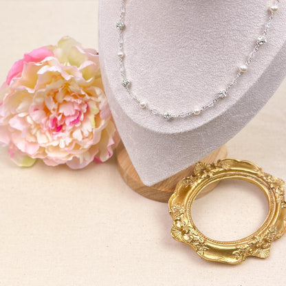 Wedding Beaded Necklace Present Idea for Mother of the Bride Gift Bridesmaid Daughter in Law Bridal Jewelry Handmade Heirloom Engagement Her