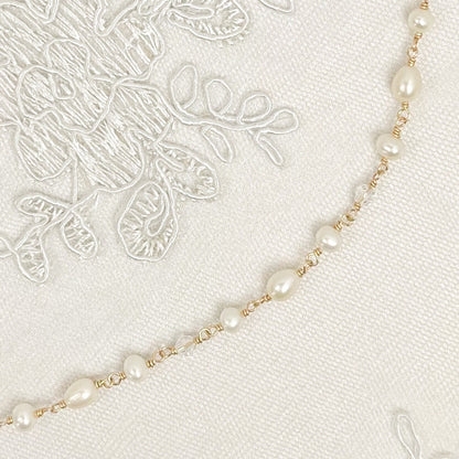 Freshwater Pearl Beaded Bracelet Austrian Crystal Gold Fill Bridal Jewelry Sterling Silver Wedding Present Idea For Gift Bride Heirloom