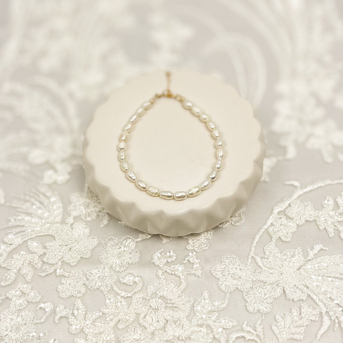 Natural Freshwater Pearl Beaded Bracelet Wedding Gift Bridesmaid Proposal Bride Heirloom Anniversary Present Gold or Silver Finish Handmade