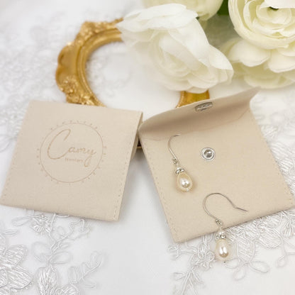 Freshwater Pearl Earrings Rondelle Austrian Crystal Drop Dangle Bridal Jewelry Wedding Gift Mother of the Bride or Groom Idea for Heirloom