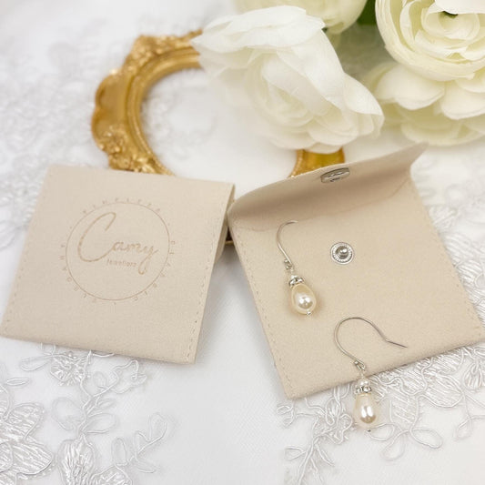 Freshwater Pearl Earrings Rondelle Austrian Crystal Drop Dangle Bridal Jewelry Wedding Gift Mother of the Bride or Groom Idea for Heirloom